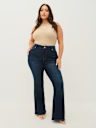 PLUS JOEY MID RISE FLAP FLARE JEAN