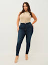 ADEMÁS JEANS SKINNY CURVILÍNEOS JENNIE DE TIRO ALTO