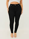 ADEMÁS JEANS SKINNY CURVILÍNEOS JENNIE DE TIRO ALTO