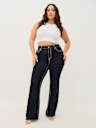 PLUS BECCA MID RISE BIG T BOOTCUT JEAN