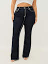 PLUS BECCA MID RISE BIG T BOOTCUT JEAN