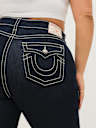 PLUS BECCA MID RISE BIG T BOOTCUT JEAN