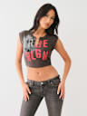 NOTCHED NECK RIB CROP TOP