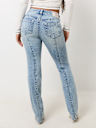 BILLIE MID RISE MOTO STRAIGHT JEAN