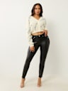 JENNIE FAUX LEATHER PONTE CURVY SKINNY JEAN