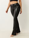 BECCA FAUX LEATHER PONTE BOOTCUT JEAN
