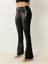 JOEY FAUX LEATHER PONTE FLARE JEAN