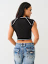 SPORTY NOTCH NECK BABY TEE