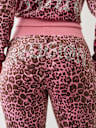 VELOUR LEOPARD TRACK PANT