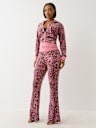 VELOUR LEOPARD TRACK PANT