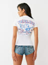 CRYSTAL BUDDHA V NECK TEE