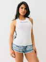CRYSTAL BUDDHA RIBBED TANK