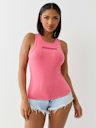 CRYSTAL BUDDHA RIBBED TANK