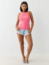 CRYSTAL BUDDHA RIBBED TANK