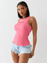 CRYSTAL BUDDHA RIBBED TANK