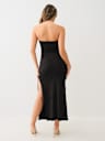 STRAPLESS RIBBED MAXI DRESS