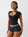 LOGO CHARM KEYHOLE TOP