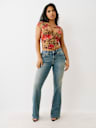LEOPARD KEYHOLE CHARM TOP