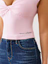 TWIST FRONT CAP SLEEVE TOP