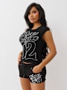 SPORTY RAGLAN RIBBED TOP