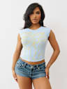 SPORTY RAGLAN RIBBED TOP