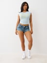 SPORTY RAGLAN RIBBED TOP