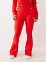 JOEY TERRY EMBROIDERED FLARE SWEATPANT