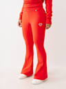JOEY TERRY EMBROIDERED FLARE SWEATPANT
