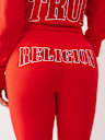 JOEY TERRY EMBROIDERED FLARE SWEATPANT