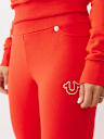 JOEY TERRY EMBROIDERED FLARE SWEATPANT