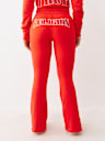 JOEY TERRY EMBROIDERED FLARE SWEATPANT