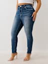 PLUS JENNIE MID RISE BUDDHA POCKET CURVY SKINNY JEAN