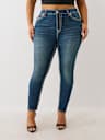 PLUS JENNIE MID RISE SUPER T CURVY SKINNY JEAN