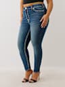 PLUS JENNIE MID RISE SUPER T CURVY SKINNY JEAN