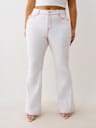 PLUS JOEY MID RISE BIG T FLARE JEAN