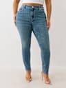 JEANS SKINNY CURVILÍNEOS JENNIE TALLA PLUS "I LOVE TRUE RELIGION"
