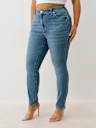 JEANS SKINNY CURVILÍNEOS JENNIE TALLA PLUS "I LOVE TRUE RELIGION"