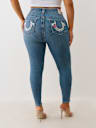 JEANS SKINNY CURVILÍNEOS JENNIE TALLA PLUS "I LOVE TRUE RELIGION"