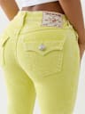 BECCA MID RISE BIG T BOOTCUT JEAN