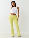 BECCA MID RISE BIG T BOOTCUT JEAN