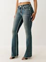 JEANS CORTE DE BOTA BECCA BIG T DE TIRO MEDIO