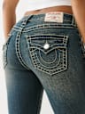JEANS CORTE DE BOTA BECCA BIG T DE TIRO MEDIO