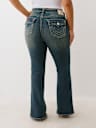 PLUS BECCA MID RISE BIG T BOOTCUT JEAN