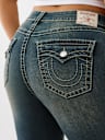 PLUS BECCA MID RISE BIG T BOOTCUT JEAN