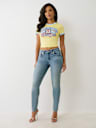 JENNIE BIG T BRAIDED HORSESHOE CURVY SKINNY JEAN