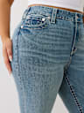 PLUS JENNIE MID RISE BIG T BRAIDED HORSESHOE CURVY SKINNY JEAN