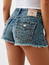 BUTTON FLY MID RISE SHORT