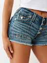 BUTTON FLY MID RISE SHORT