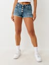 BUTTON FLY MID RISE SHORT