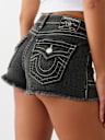 BUTTON FLY MID RISE SHORT